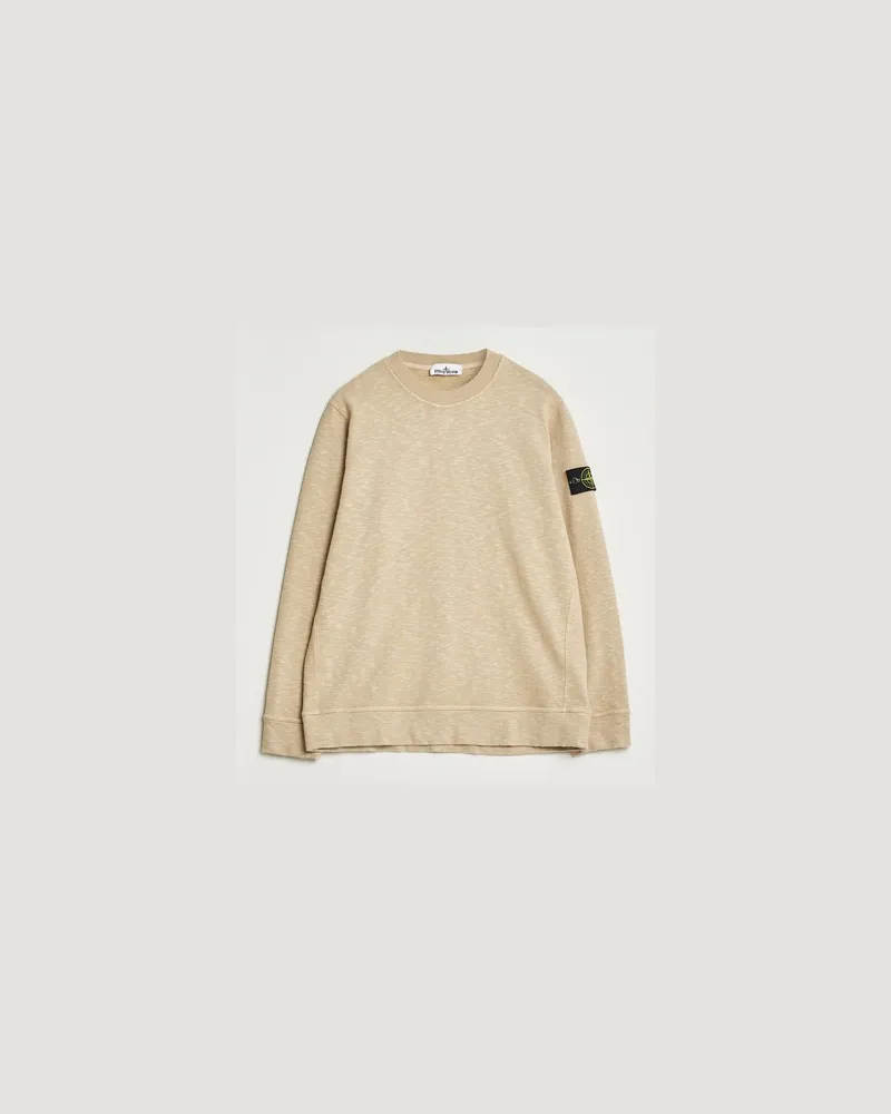 Stone Island Vanisé Brushed Heavy Cotton Sweatshirt Desert Beige