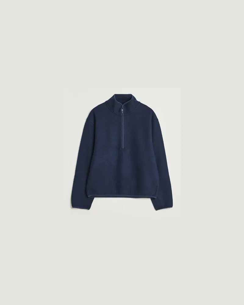 Sunflower Wool Half Zip Navy Blau