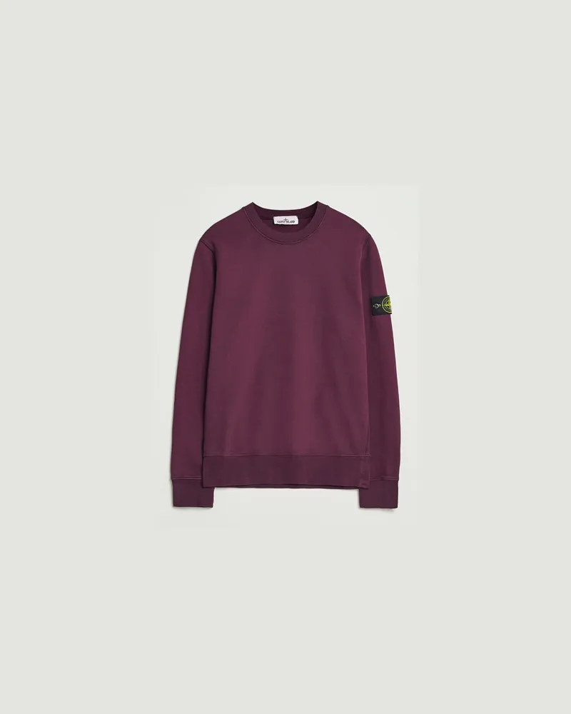 Stone Island Garment Dyed Fleece Sweatshirt Amaranth Rot