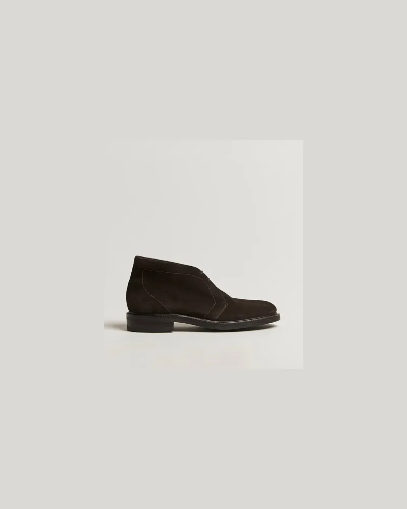 Loake 1880 Berkeley Suede Boot Dark Brown Braun