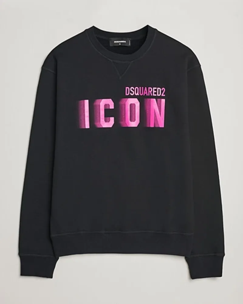 Dsquared2 Cool Fit Icon Blur Sweatshirt Black Schwarz