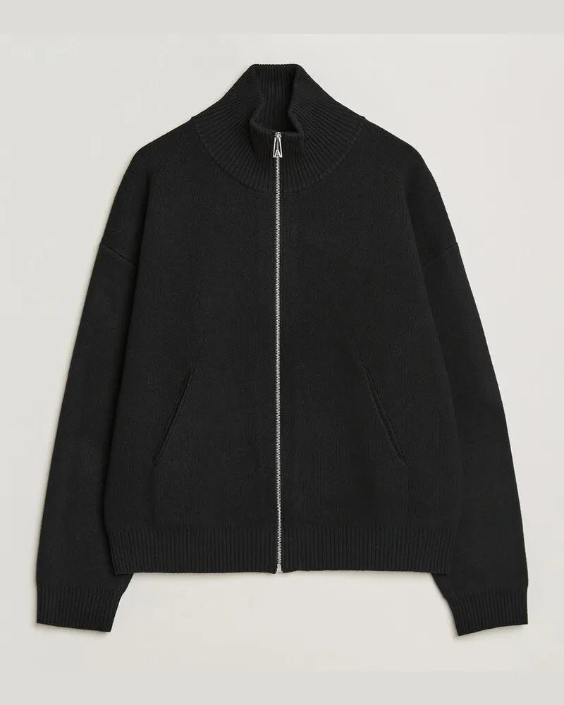 Axel Arigato Core Zip-Up Sweater Black Schwarz