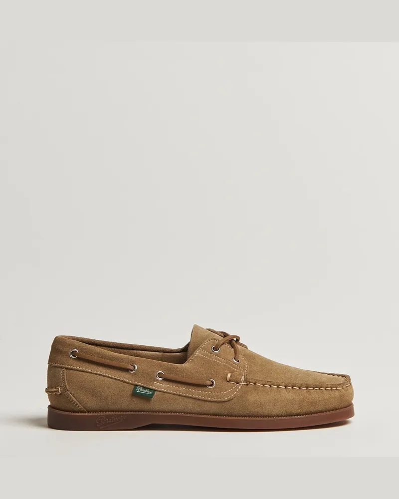 Paraboot Barth Boat Shoe Sand Suede Beige