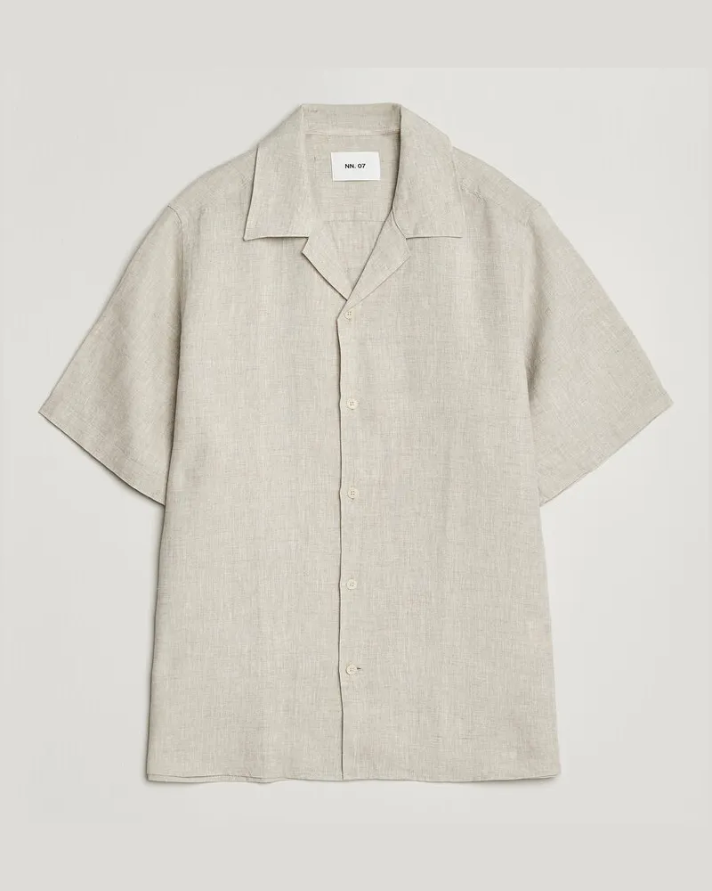 NN 07 Julio Linen Resort Shirt Oat Beige