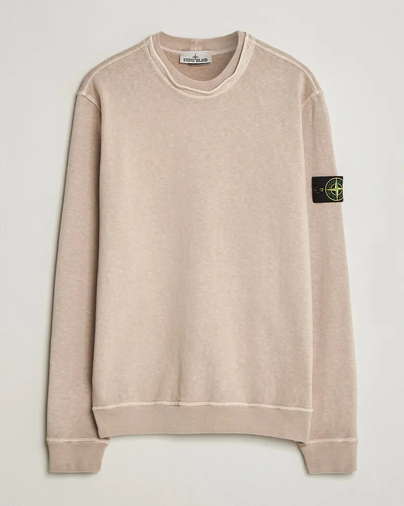 Stone Island Old Dyed Cotton Sweatshirt Desert Beige