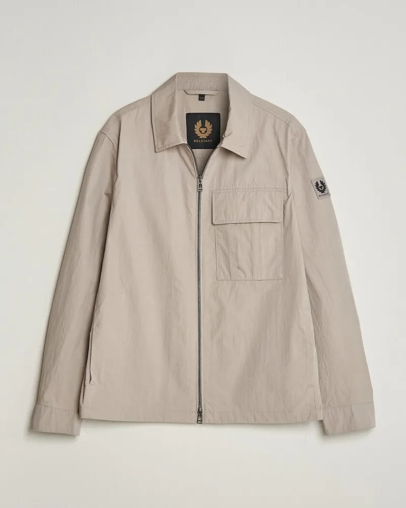 Belstaff Cargo Overshirt Concrete Grau