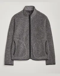 J.Lindeberg Dustin Woll Fleece Jacket Light Grey Melange Grau