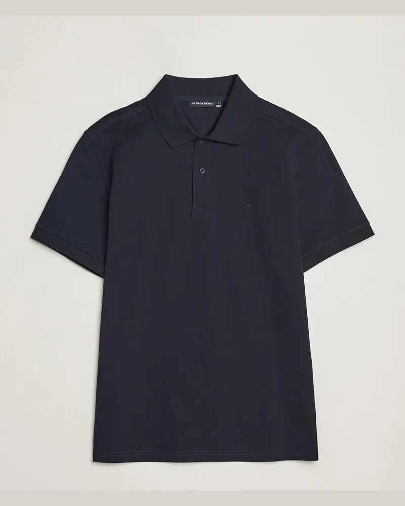 J.Lindeberg Troy Polo Pique Navy Blau