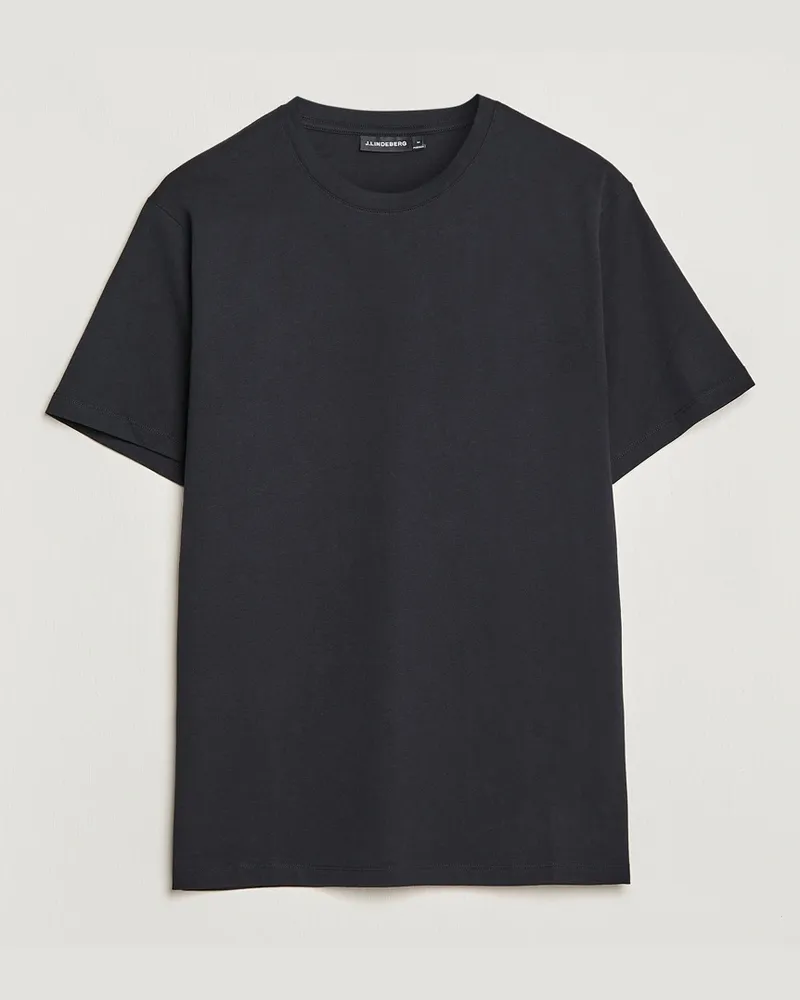 J.Lindeberg Sid Cotton Crew Neck Tee Black Schwarz