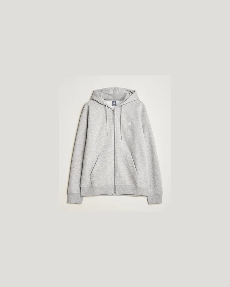 New Balance Essentials Full Zip Fleece Hoodie Athletic Grey Grau