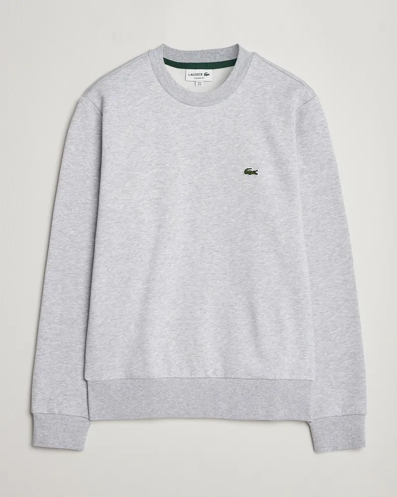Lacoste Crew Neck Sweatshirt Silver Chine Grau