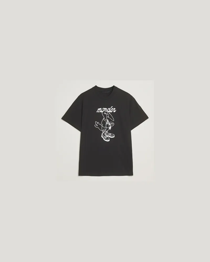 Moncler Printed T-Shirt Black Schwarz