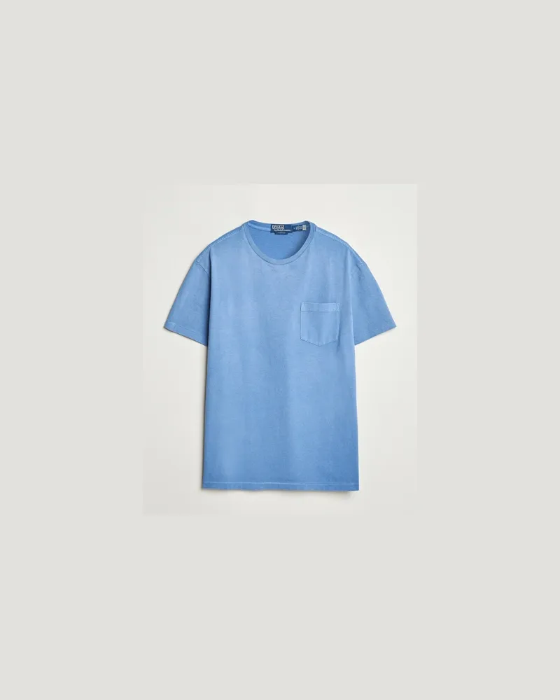 Ralph Lauren Washed Classic Fit Pocket Tee Campus Blue Blau