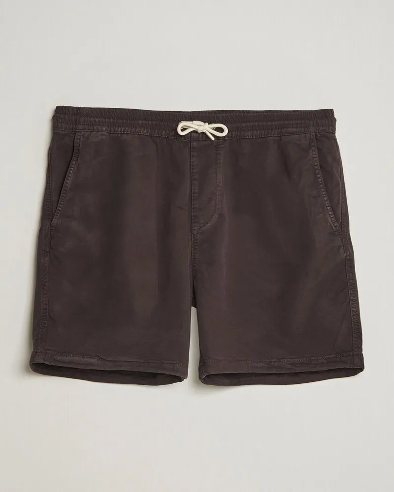 NN 07 Gregor Drawstring Shorts Deep Truffle Braun