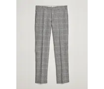 Slim Fit Glencheck Trousers Grey/Blue