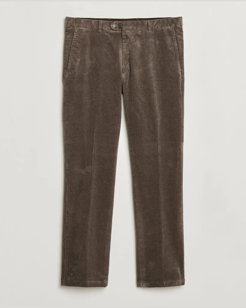 Oscar Jacobson Dandy Corduroy Trousers Taupe Beige