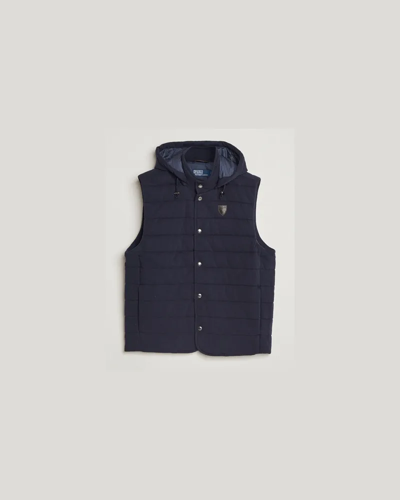Ralph Lauren Double Knitted Vest RL Navy Blau