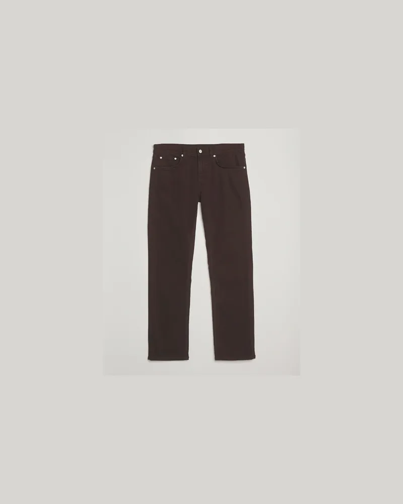 Gant Regular Fit Moleskin 5-Pocket Trousers Deep Brown Braun