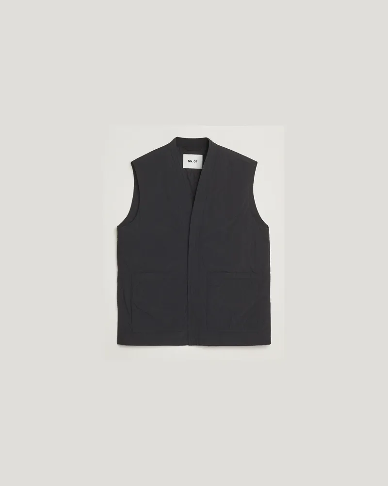 NN 07 Yuki Padded Vest Black Schwarz