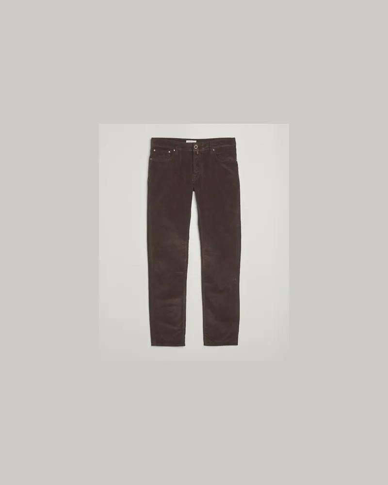 Jacob Cohën Bard 5-Pocket Medium Corduroy Trousers Brown Braun