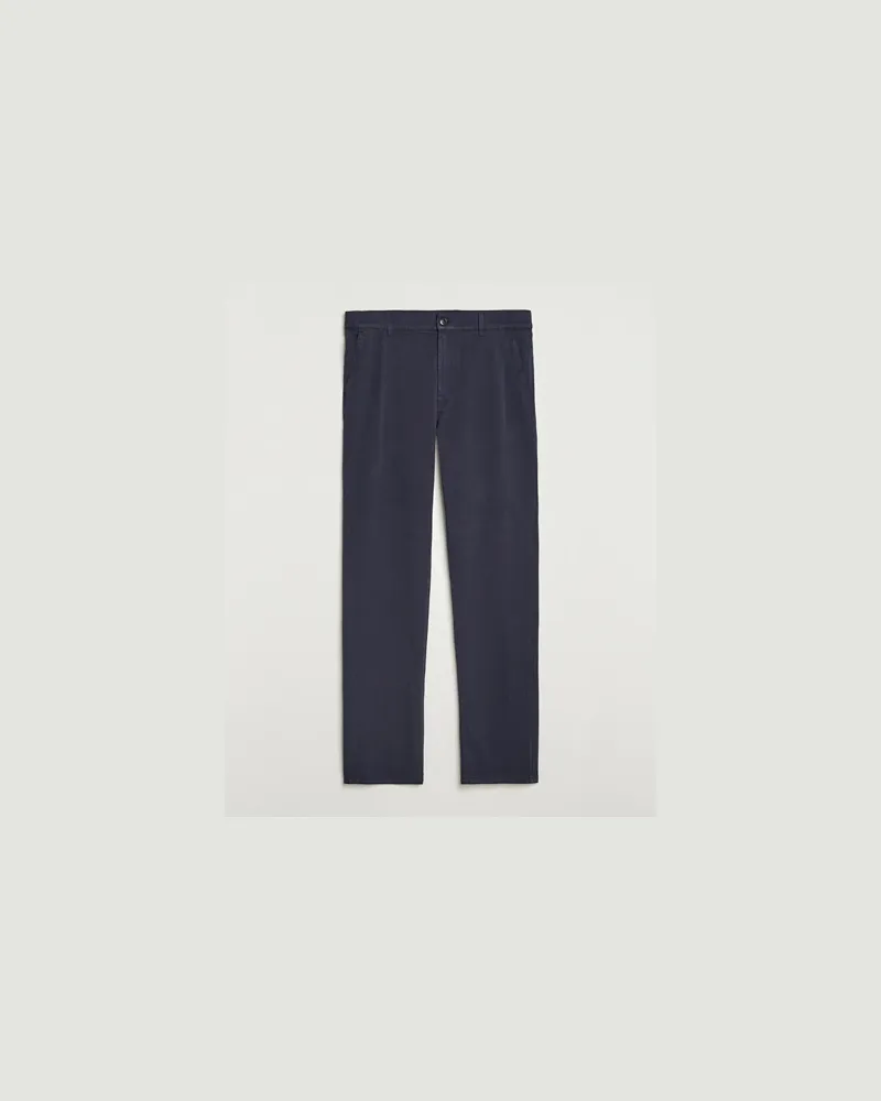 Canali Cotton Twill Chinos Navy Blau