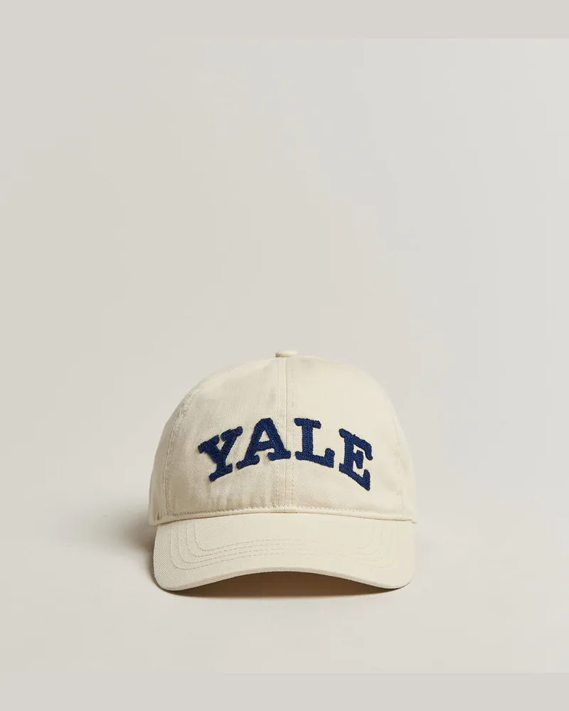 Gant YALE Heavy Washed Cotton Twill Cap Cream Weiß