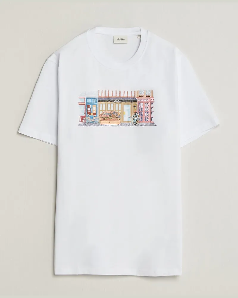 LES DEUX Market T-Shirt White Weiß