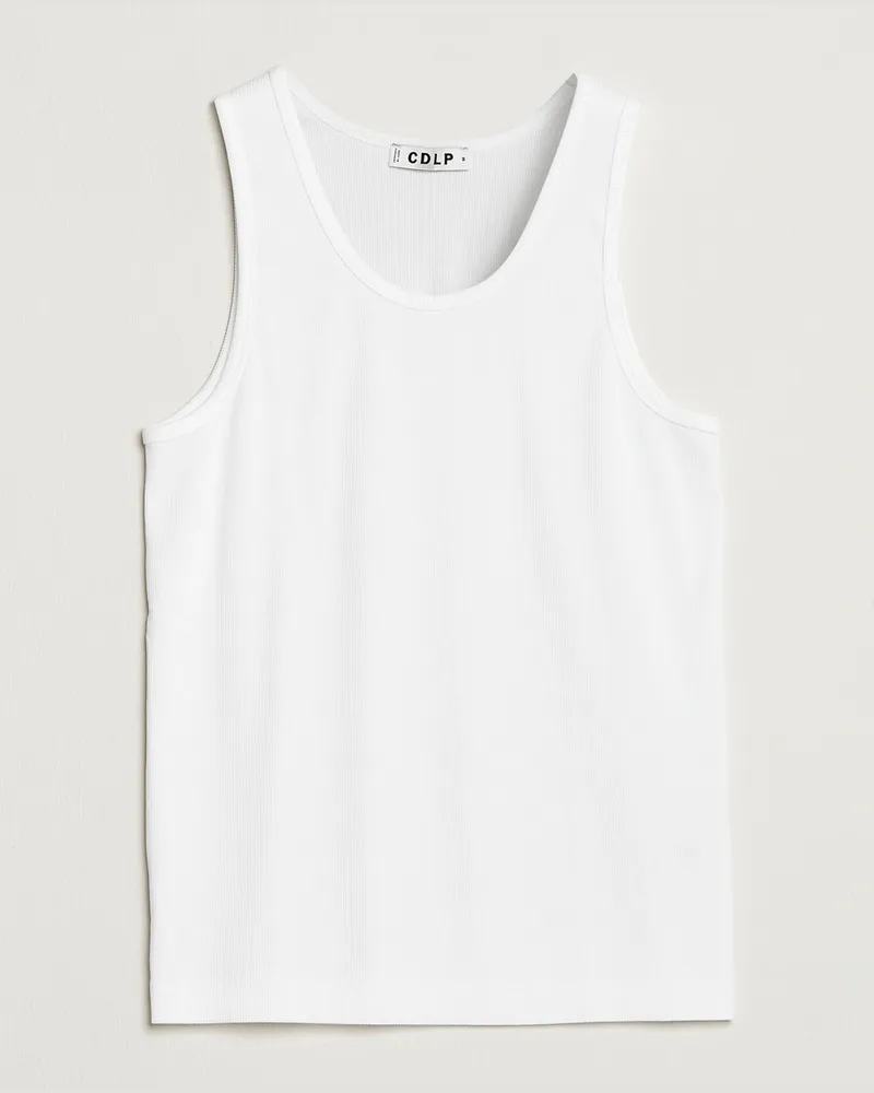 CDLP Rib Tank Top White Weiß