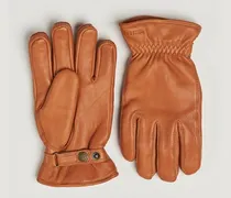 Burensvik Deerskin Wool Pile Glove Cognac