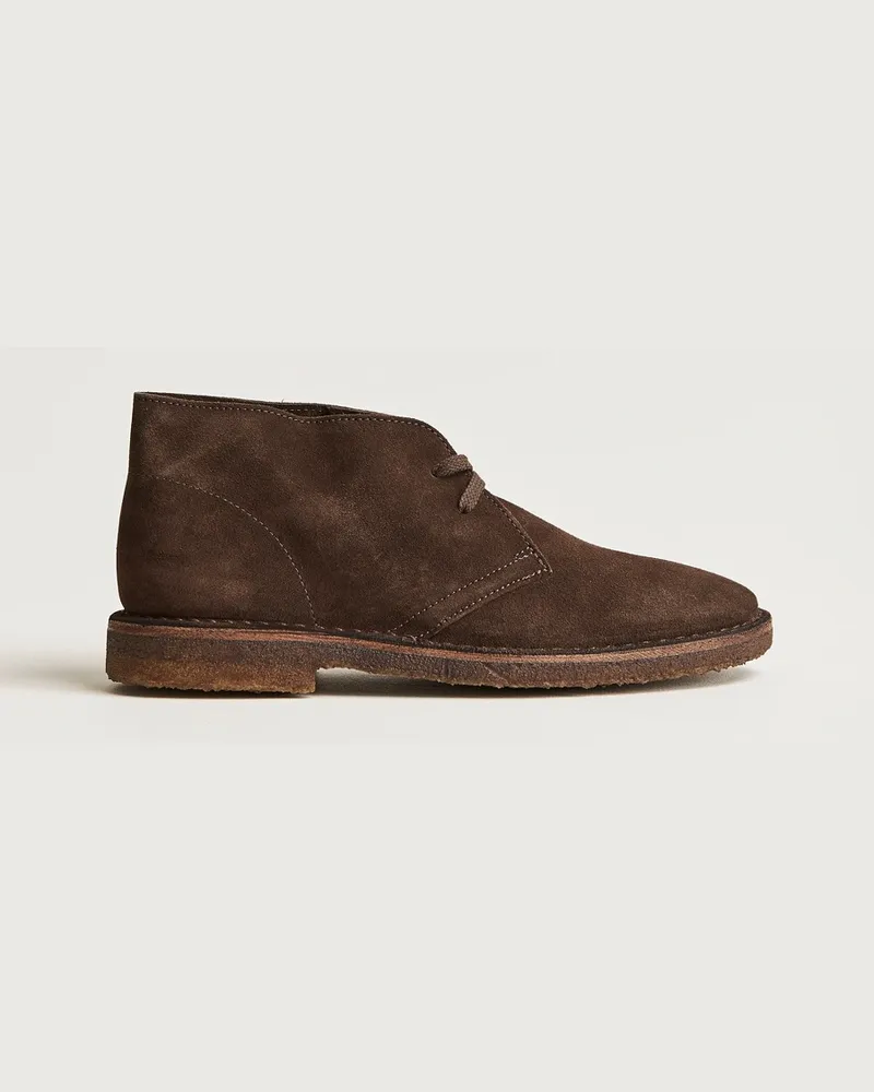 Drake's Clifford Suede Desert Boots Dark Brown Braun
