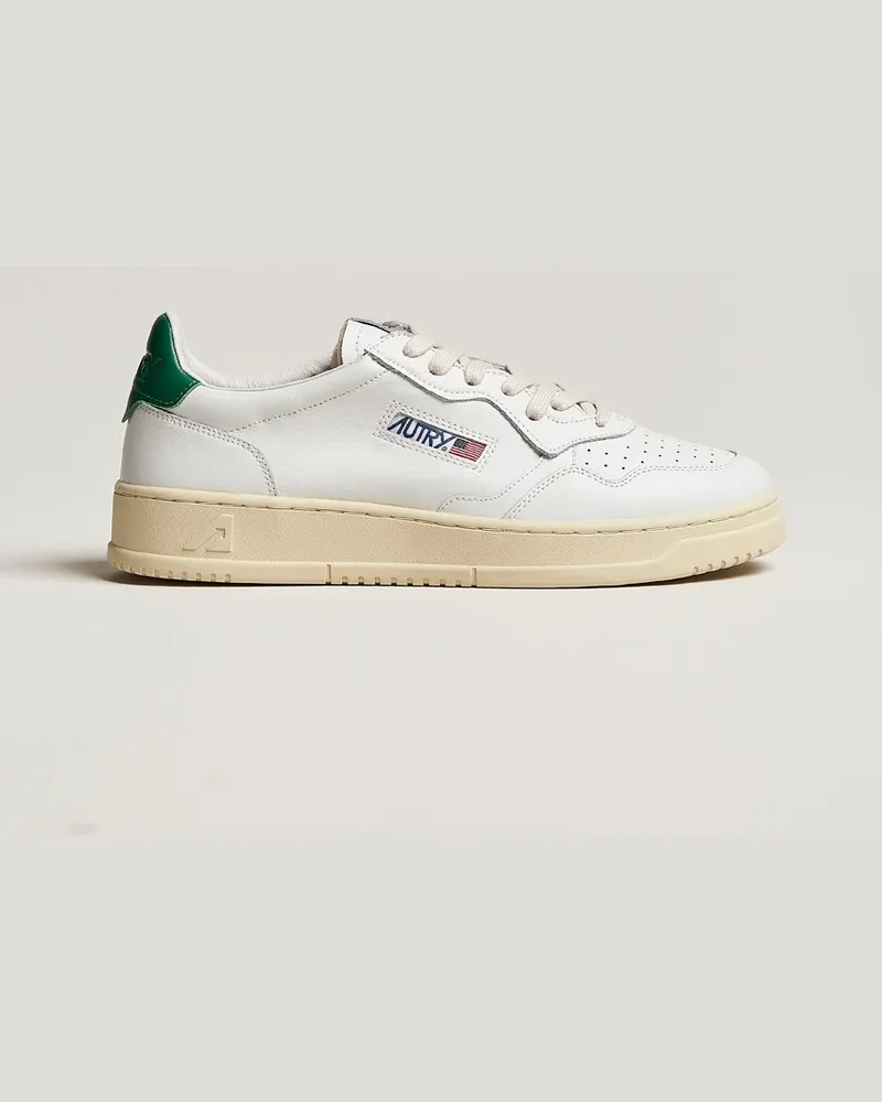 AUTRY Medalist Low Sneaker White/Green Grün