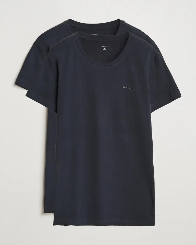 Gant 2-Pack Crew Neck T-Shirt Black Schwarz