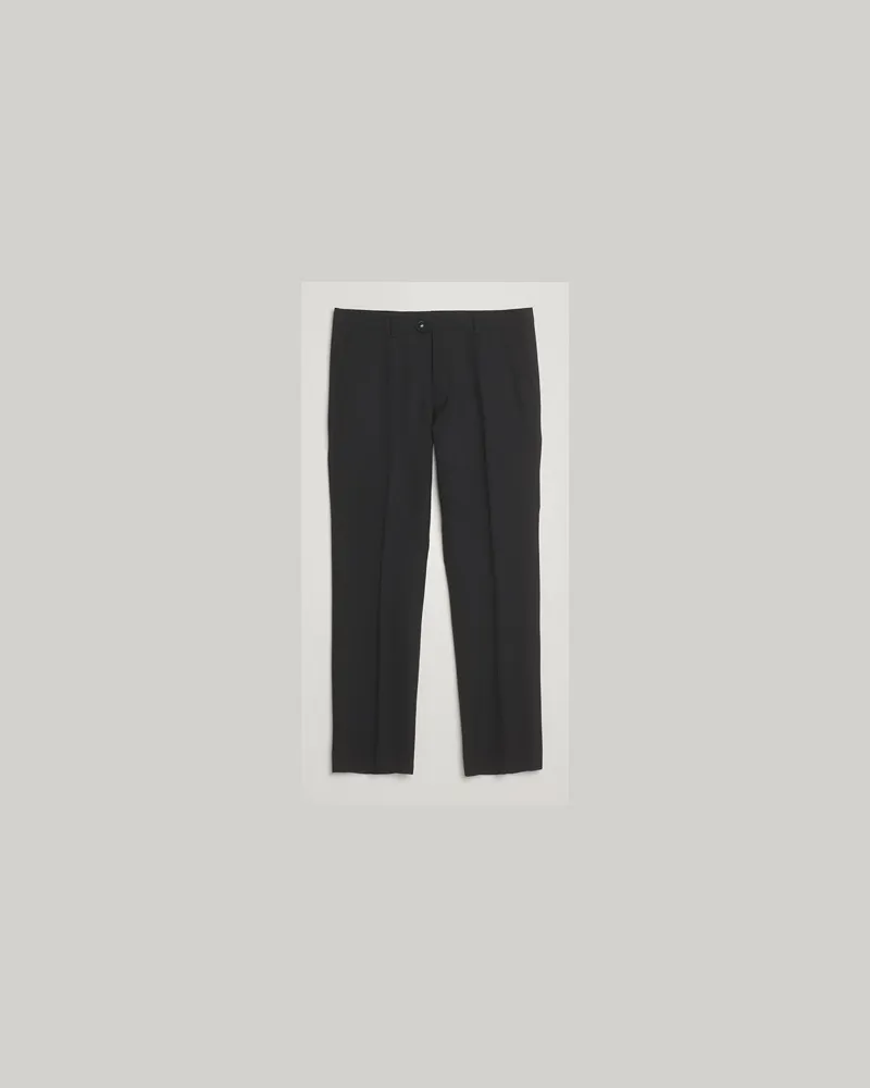 Oscar Jacobson Dandy Wool Trousers Black Schwarz