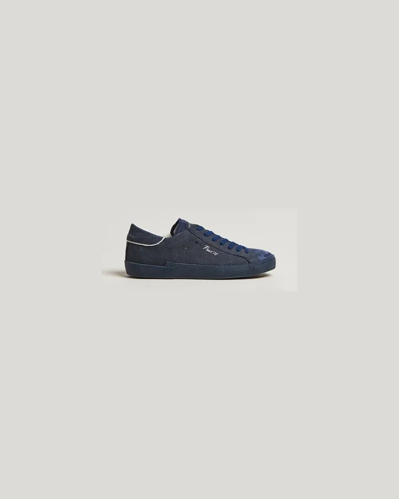 Philippe Model Prsx Low Top Vintage Leather Sneakers Navy Blau