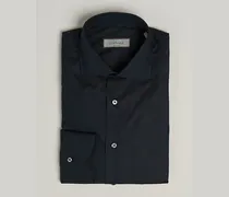 Slim Fit Cotton/Stretch Shirt Navy