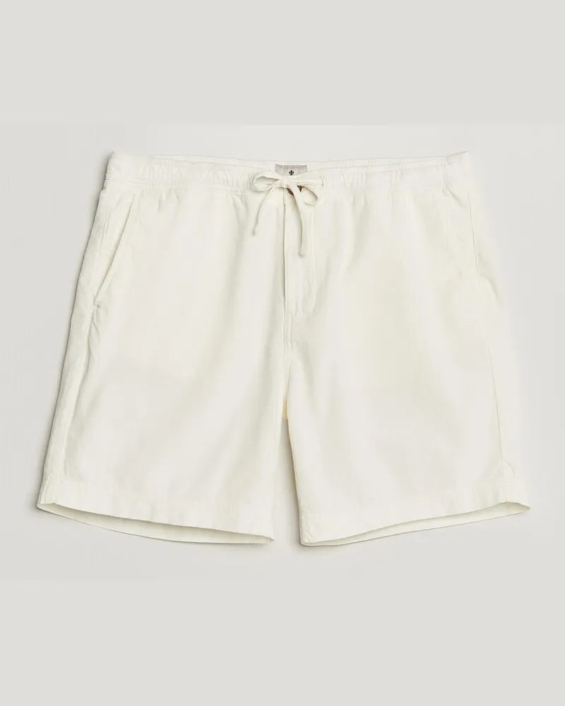Morris Fenix Summer Cord Shorts Off White Weiß