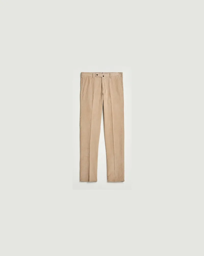 Incotex Regular Fit Baby Corduroy Trousers Beige Beige