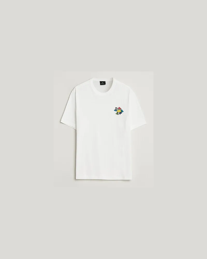 Paul Smith Cloud Zebra Printed T-Shirt White Weiß