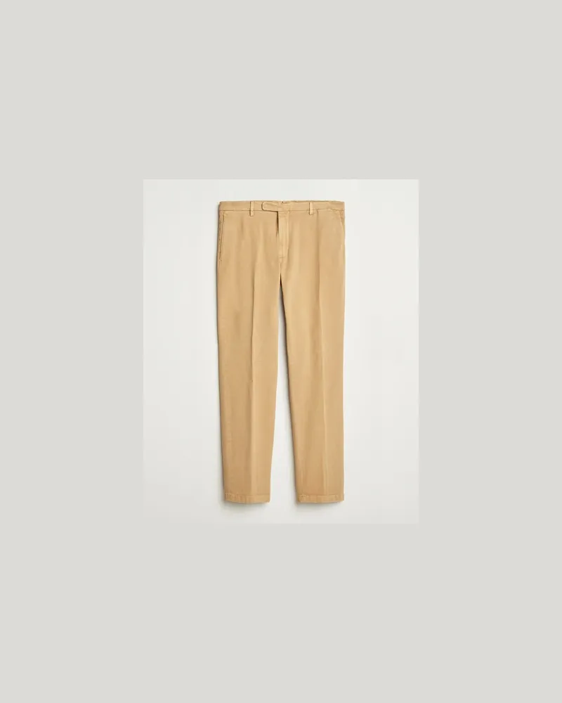 Boglioli Cotton Twill Trousers Beige Beige