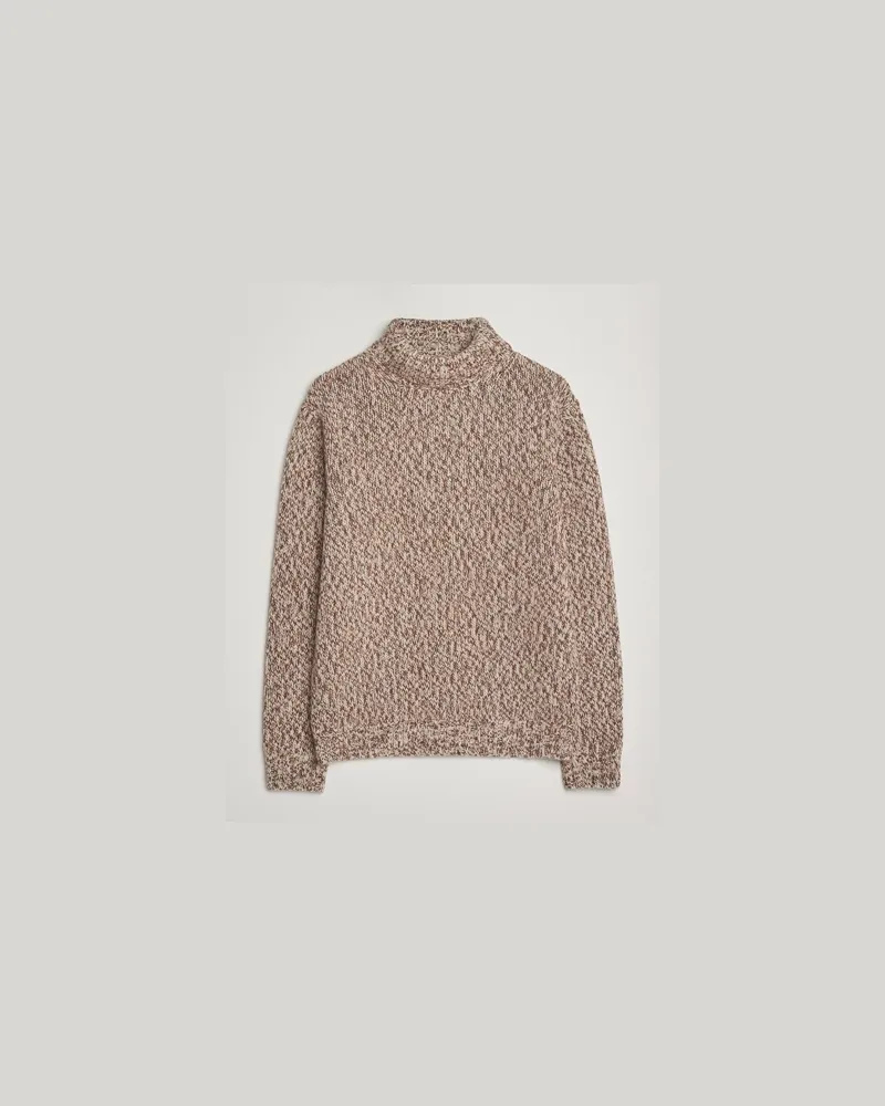 Oscar Jacobson Mika Heavy Wool/Cotton Rollneck Beige Beige