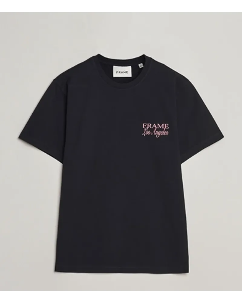 Frame Denim LA Logo T-Shirt Black Schwarz