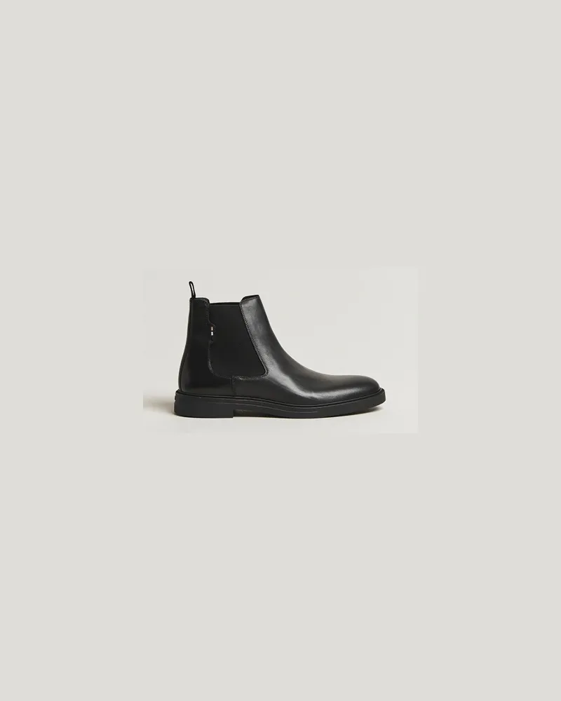 HUGO BOSS Calev Leather Chelsea Boot Black Schwarz