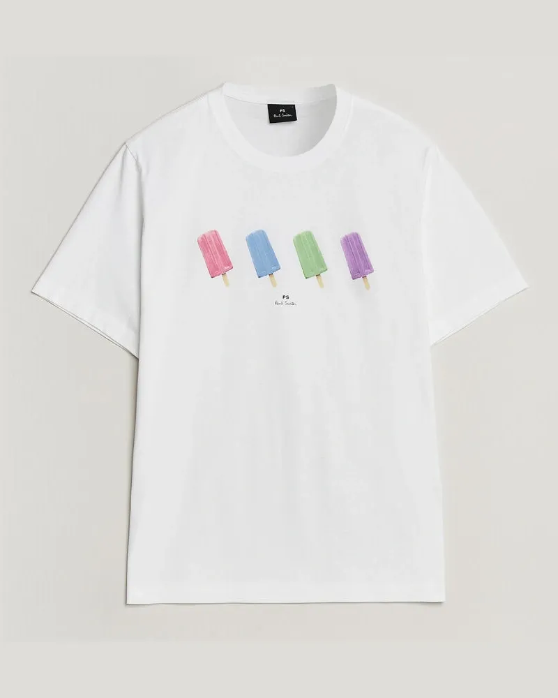 Paul Smith Lollies Printed T-Shirt White Weiß