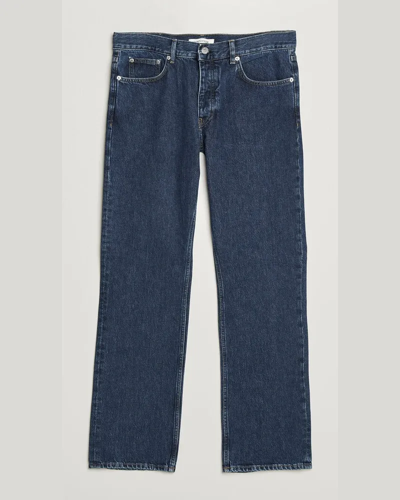 Sunflower Low Straight Jeans Blue Wash Blau