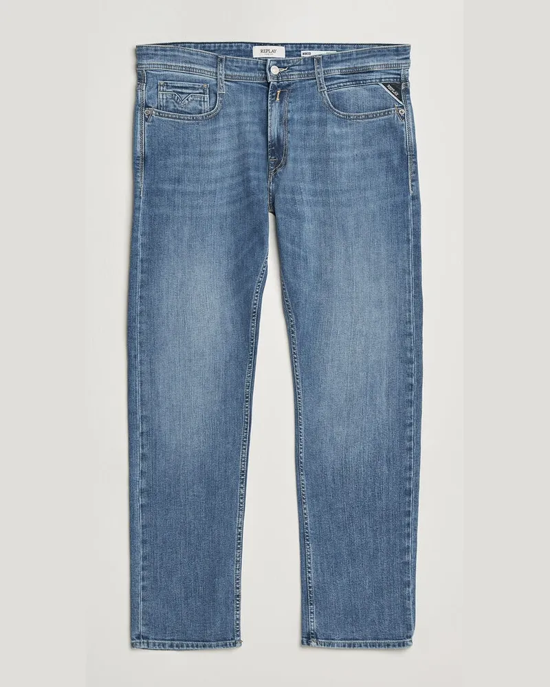 Replay Rocco Comfort Fit Powerstretch Jeans Light Blue Blau