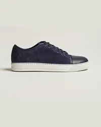 Lanvin Nappa Cap Toe Sneaker Navy Blau