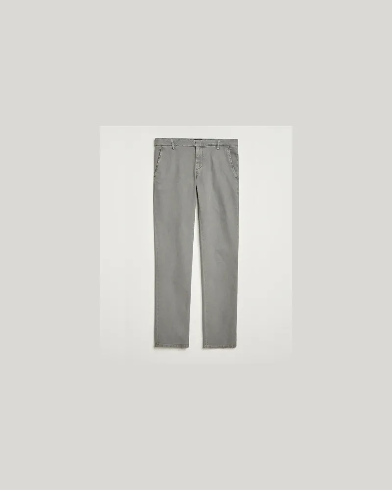 Dondup Spiritisimo Pleated Chinos Light Grey Grau