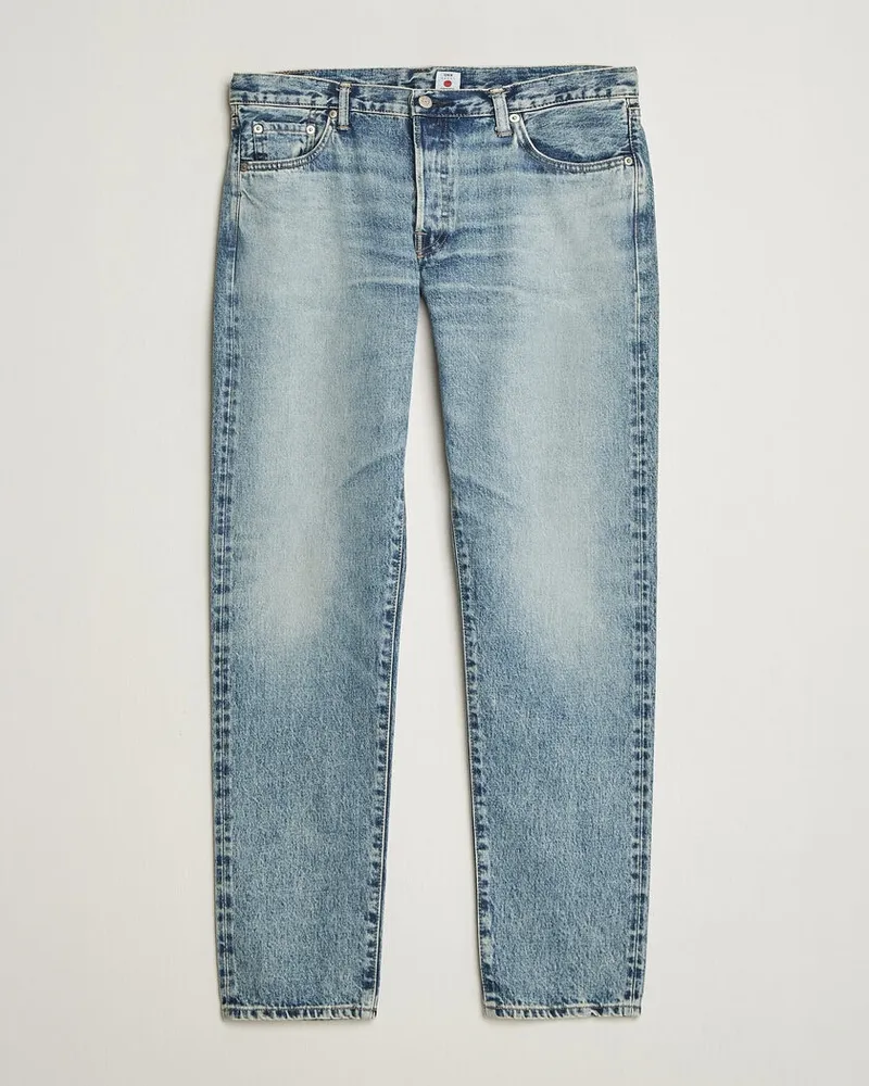 Edwin Jeans Regular Tapered Rainbow Selvage Jeans Light Used Blau