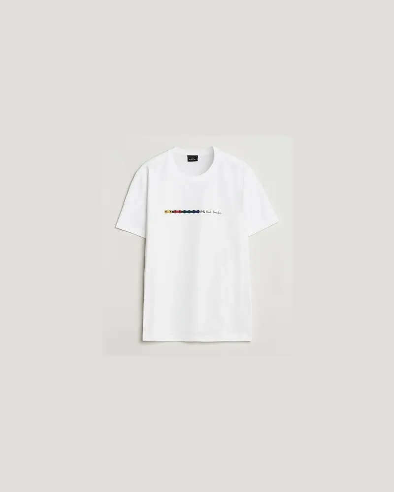 Paul Smith Chain Printed T-Shirt White Weiß