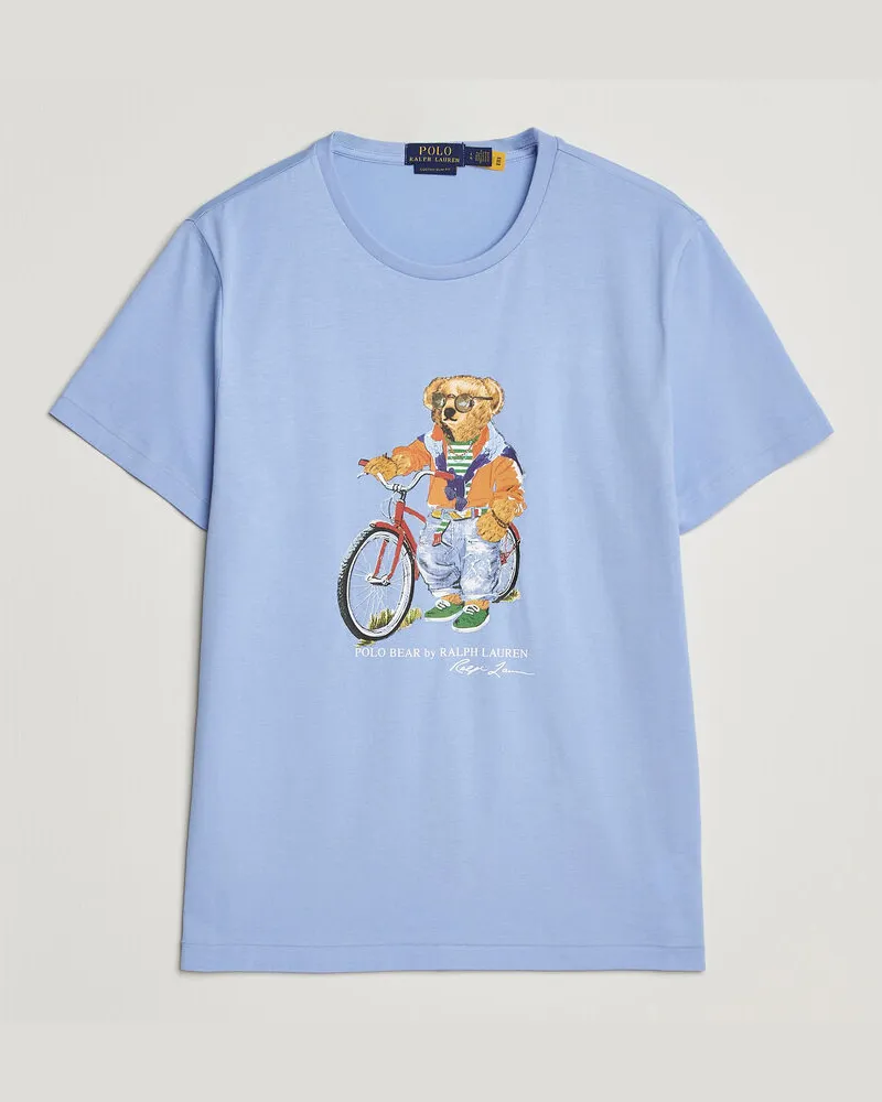 Ralph Lauren Jersey Bear T-Shirt Austin Blue Blau